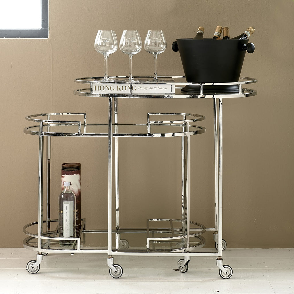Crosby Street Bar Cart S/2