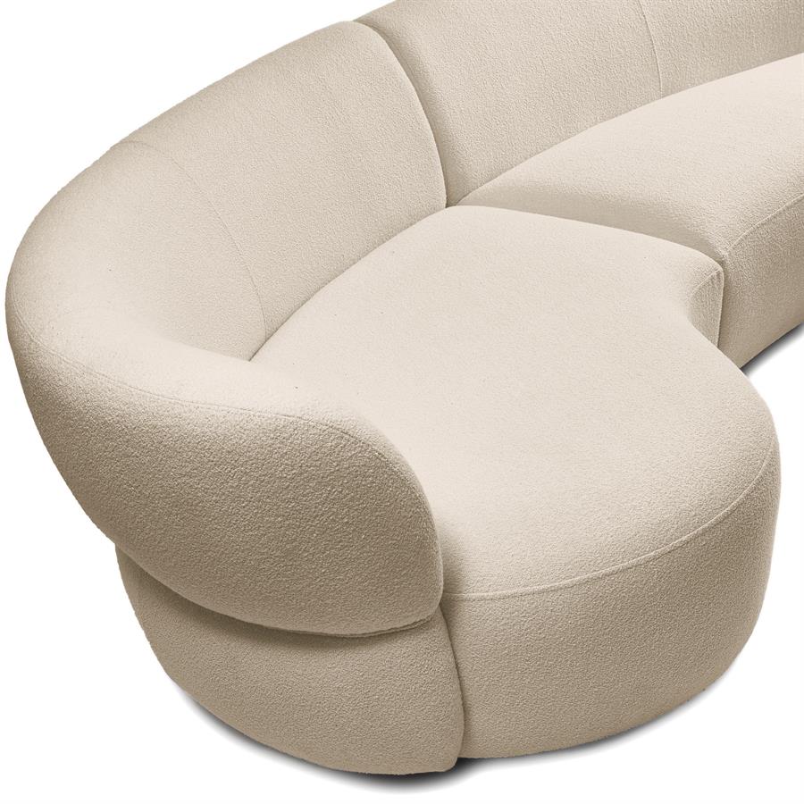 San Remo Sofa Arm Left 2,5 NatGrey