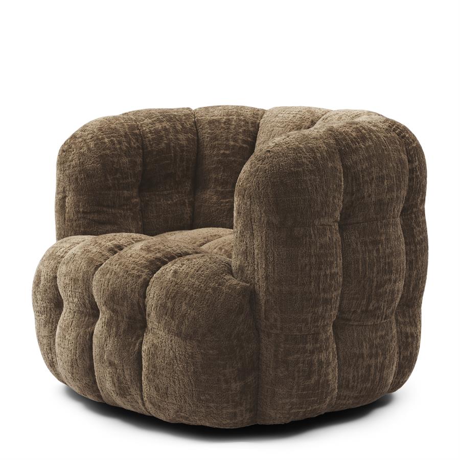 Arosa Swivel Armchair Brown