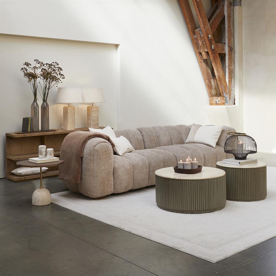 Vicenza Lounge Sofa 3,5S Taupe