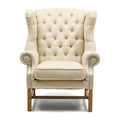 Franklin Park Wing Chair Linen Flax