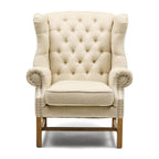 Franklin Park Wing Chair Linen Flax