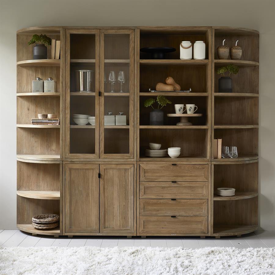 Del Rey Corner Book Cabinet Small