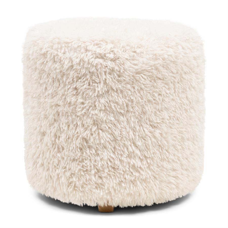 Bowery Footstool White Lion