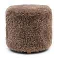Bowery Footstool Raccoon Taupe
