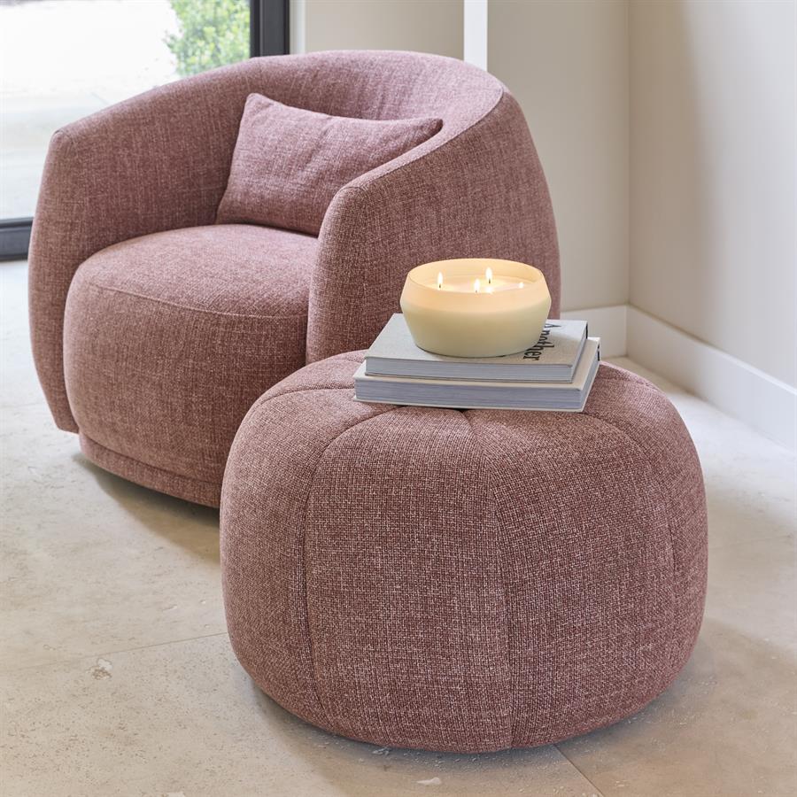 Falcone Stool Coral Pink