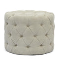 Opera Footstool Anitque White
